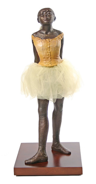 Degas Fourteen Year Old Little Dancer Ballerina Fabric Skirt Sculptures